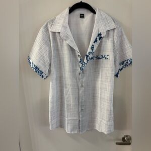 Manfinity Men Small Casual Button Up Hawaii Shirt